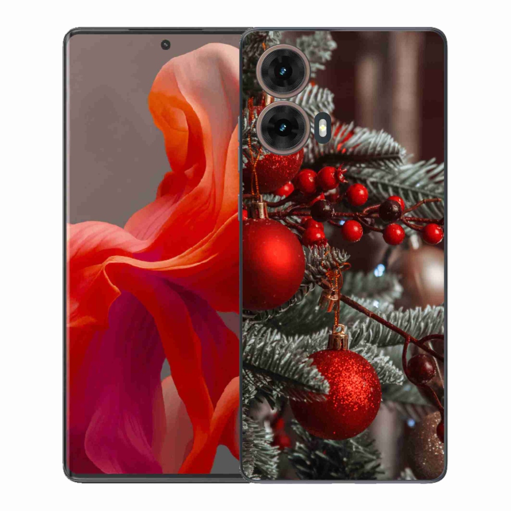 Gelový kryt mmCase na Motorola Moto G85 5G - vánoční ozdoby 2