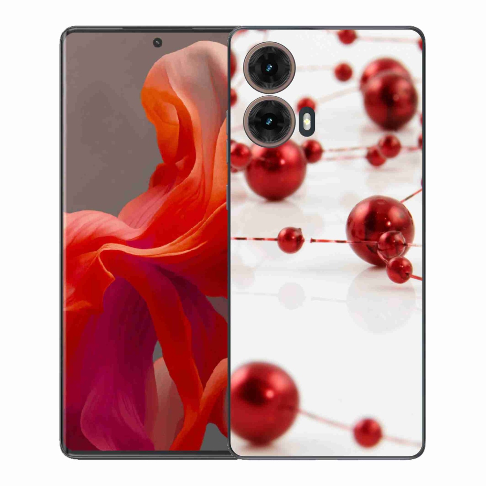 Gelový kryt mmCase na Motorola Moto G85 5G - vánoční řetěz