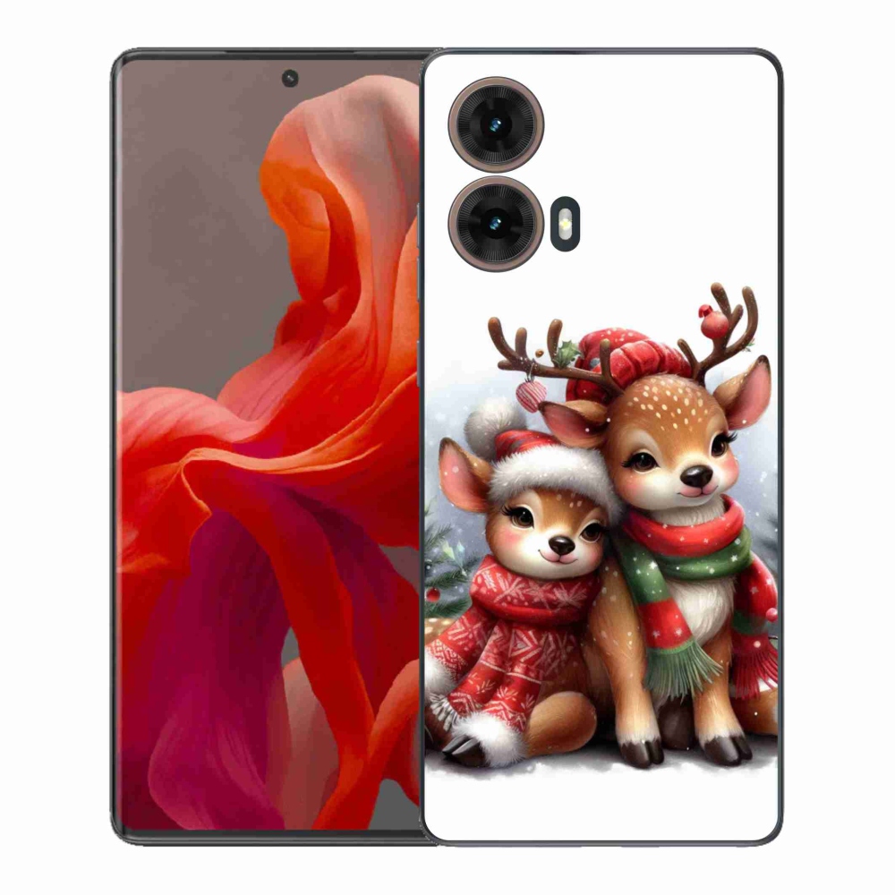 Gelový kryt mmCase na Motorola Moto G85 5G - vánoční sobi