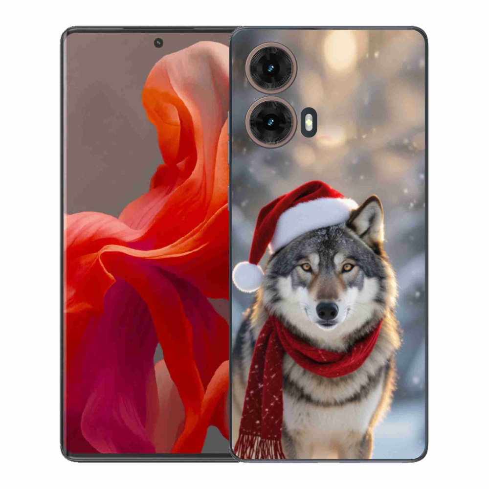 Gelový kryt mmCase na Motorola Moto G85 5G - vánoční vlk