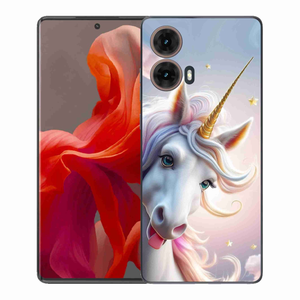 Gelový kryt mmCase na Motorola Moto G85 5G - veselý jednorožec