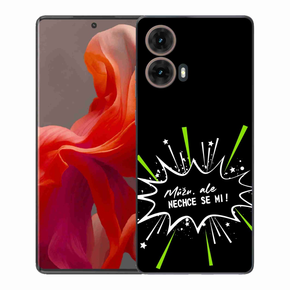 Gelový kryt mmCase na Motorola Moto G85 5G - vtipný text 11 černé pozadí