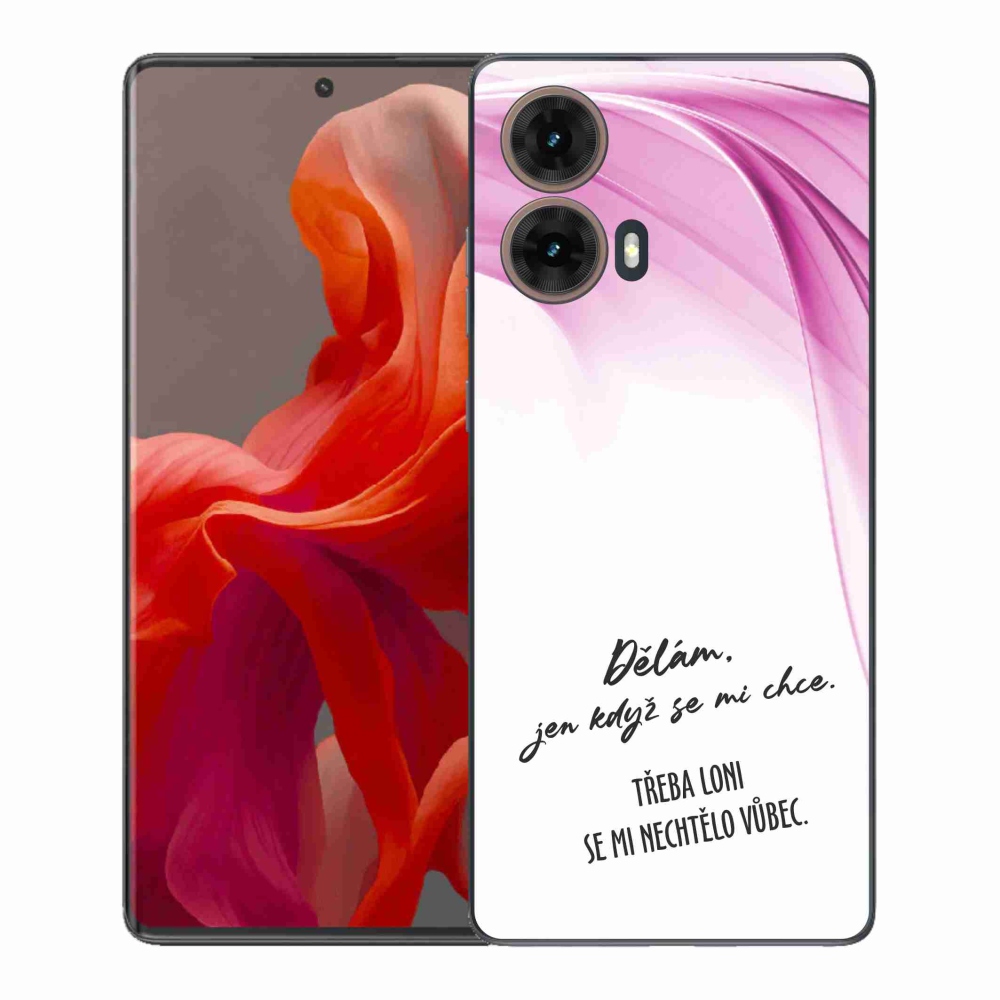 Gelový kryt mmCase na Motorola Moto G85 5G - vtipný text 12 bílé pozadí
