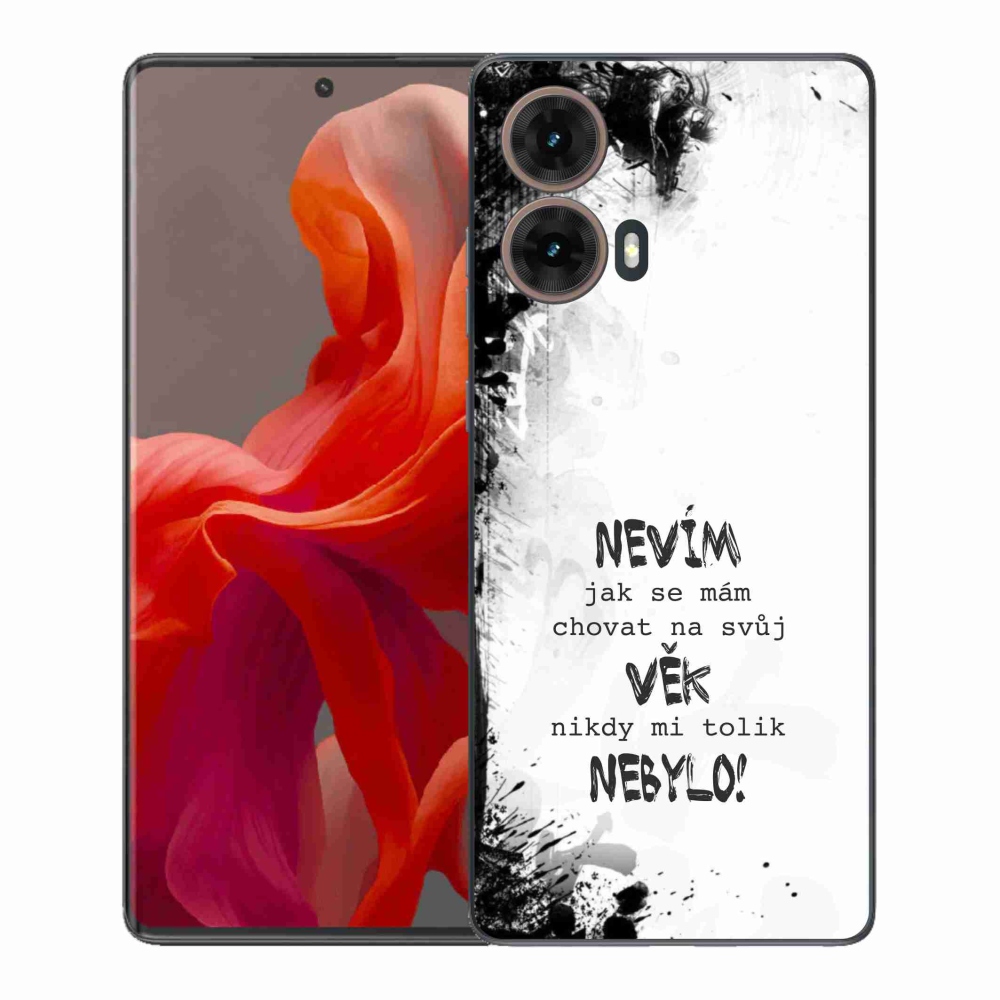 Gelový kryt mmCase na Motorola Moto G85 5G - vtipný text 14 bílé pozadí