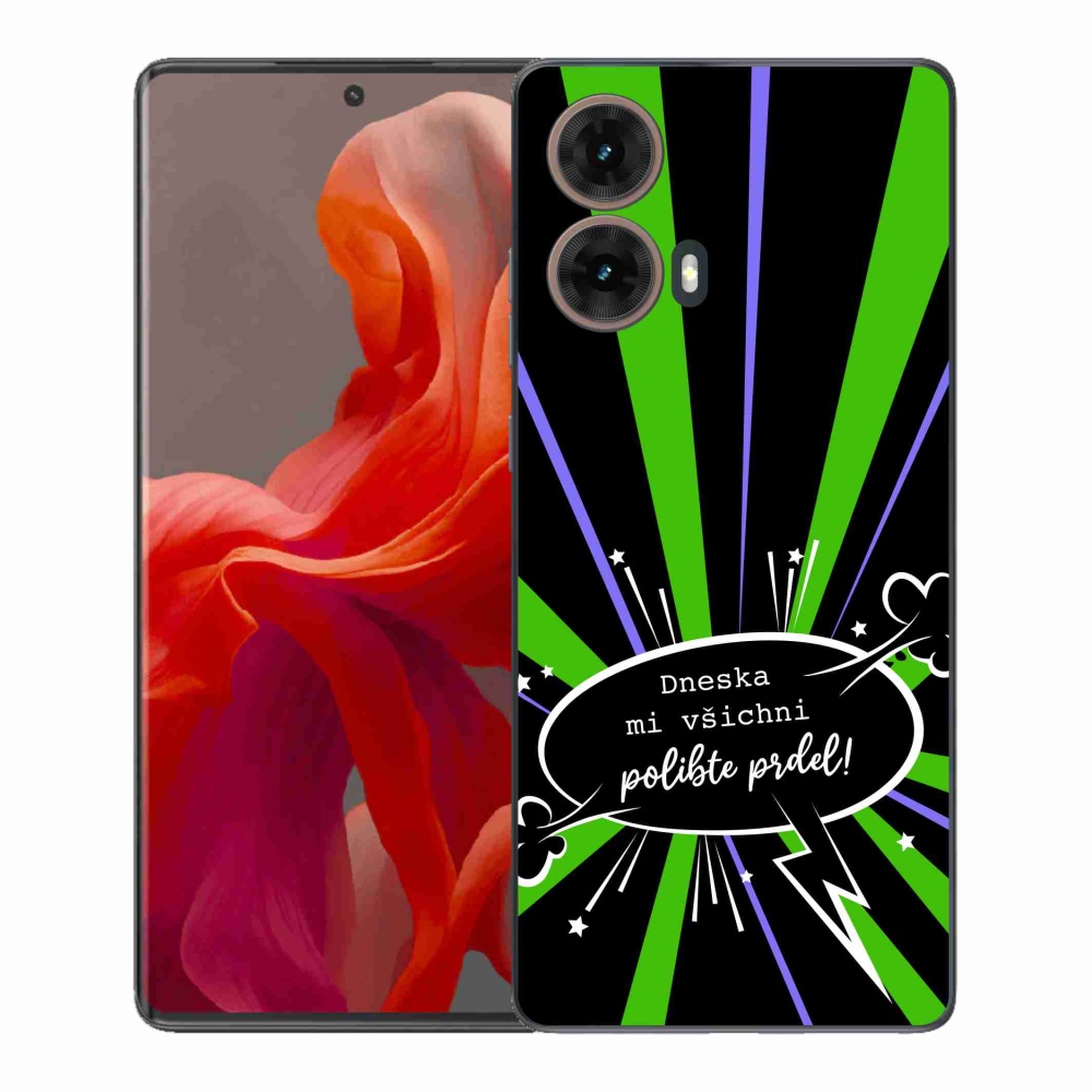 Gelový kryt mmCase na Motorola Moto G85 5G - vtipný text 15 černé pozadí