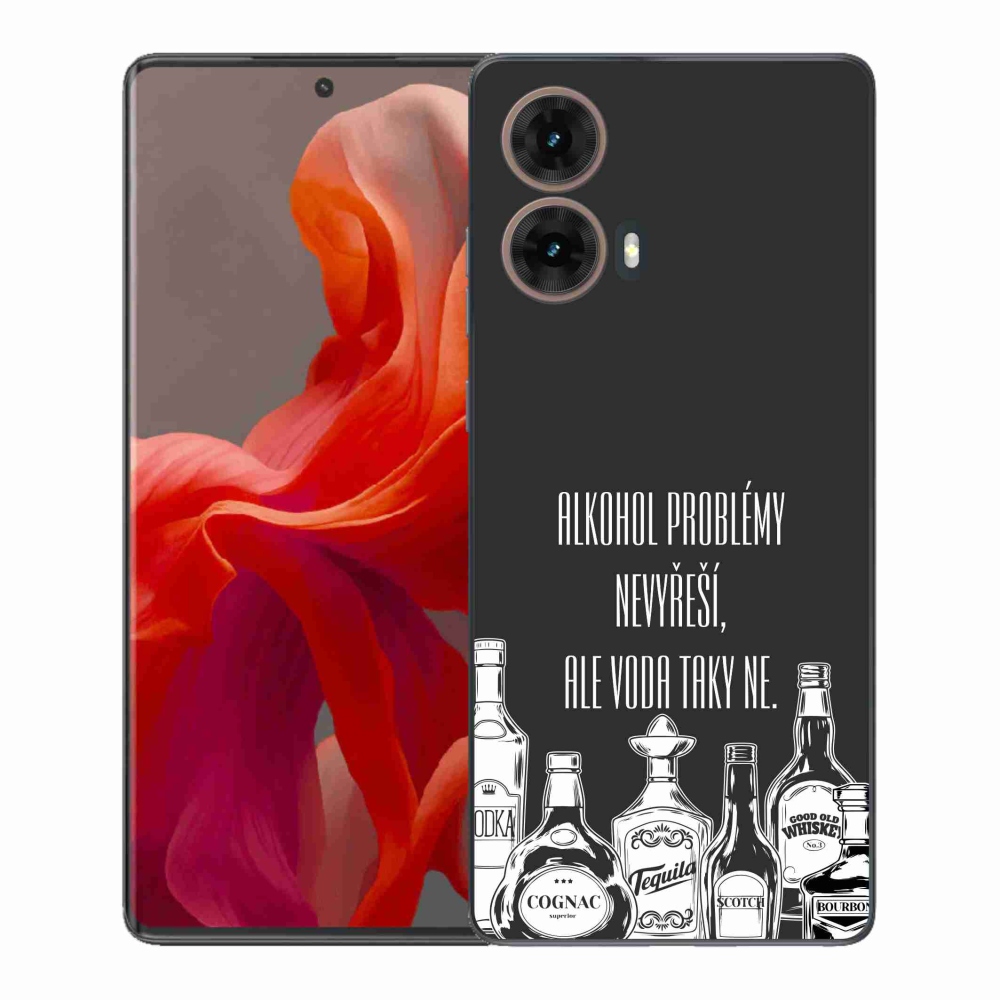 Gelový kryt mmCase na Motorola Moto G85 5G - vtipný text černé pozadí