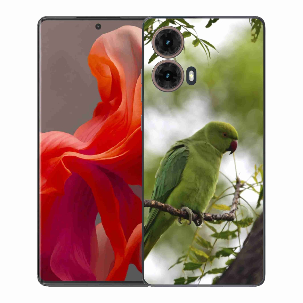 Gelový kryt mmCase na Motorola Moto G85 5G - zelený papoušek