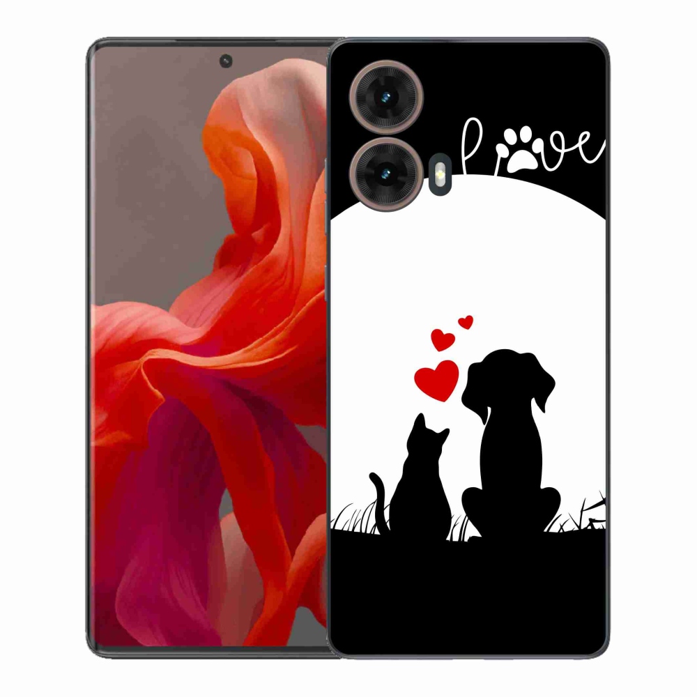 Gelový kryt mmCase na Motorola Moto G85 5G - zvířecí láska