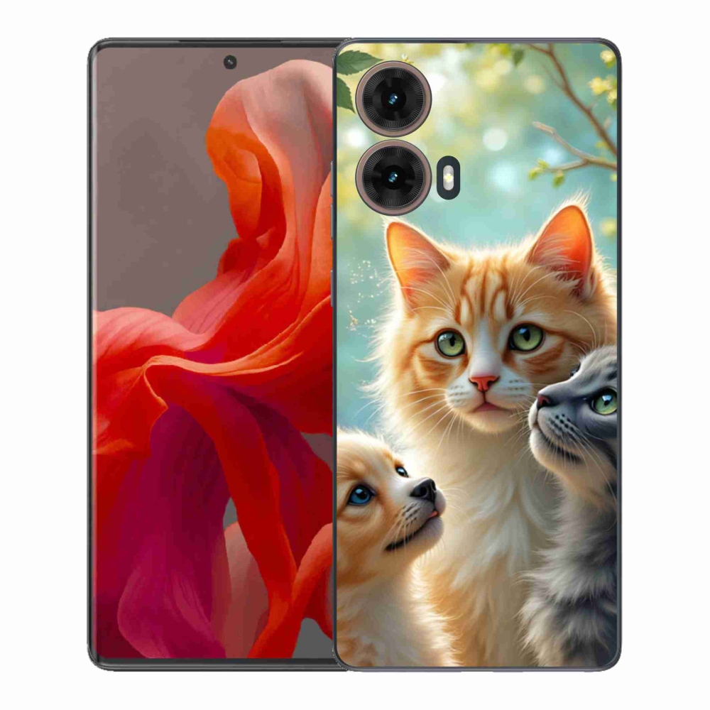 Gelový kryt mmCase na Motorola Moto G85 5G - zvířecí přátelství 2