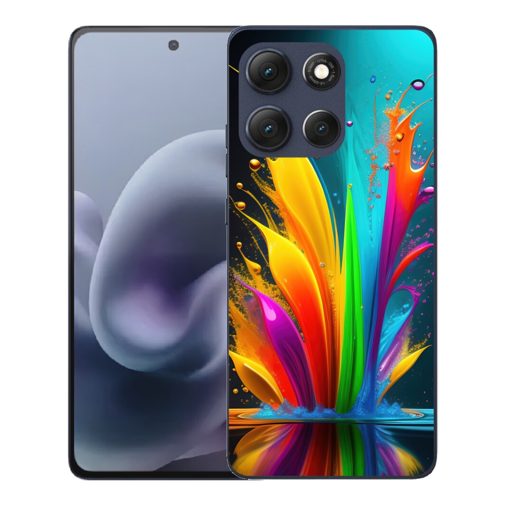 Gelový kryt mmCase na Motorola Moto G86 5G - abstraktní motiv 1