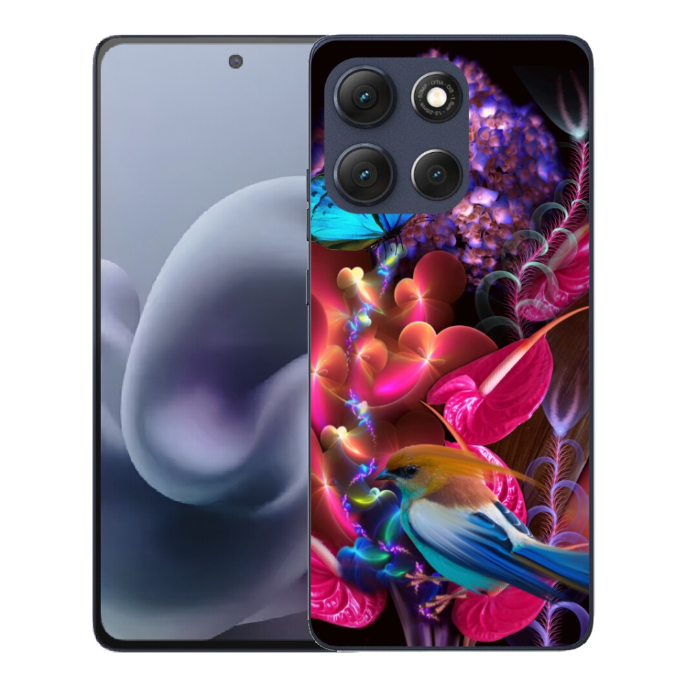 Gelový kryt mmCase na Motorola Moto G86 5G - barevné květiny