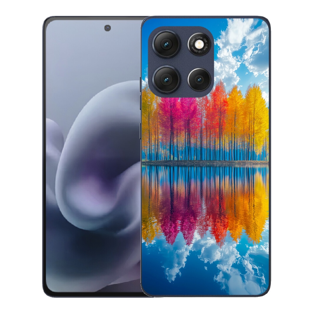 Gelový kryt mmCase na Motorola Moto G86 5G - barevné stromy
