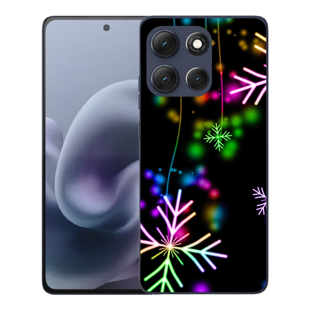 Gelový kryt mmCase na Motorola Moto G86 5G - barevné vločky