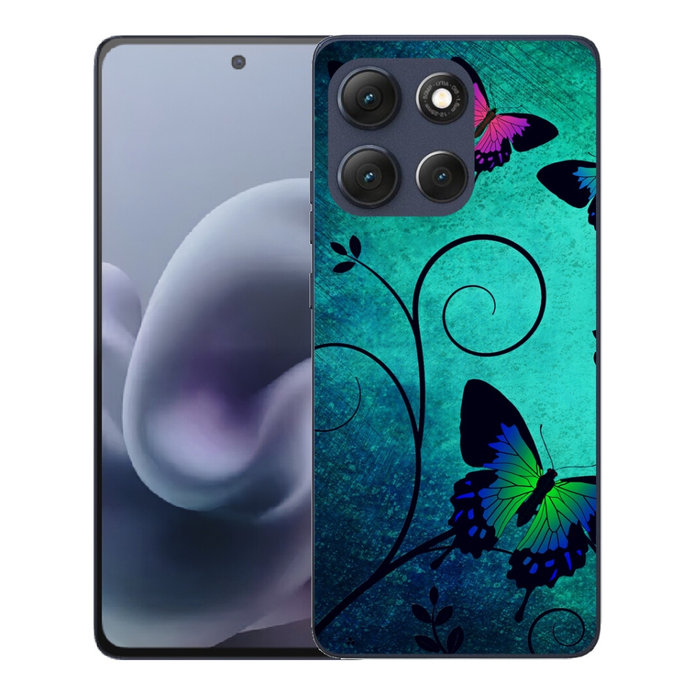 Gelový kryt mmCase na Motorola Moto G86 5G - barevní motýli