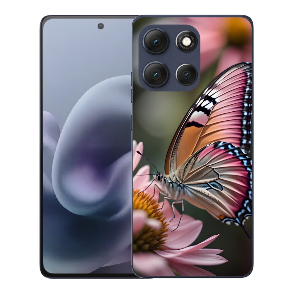 Gelový kryt mmCase na Motorola Moto G86 5G - barevný motýl