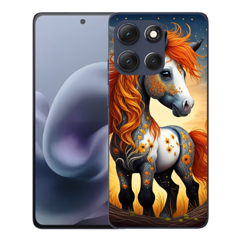 Gelový kryt mmCase na Motorola Moto G86 5G - barevný poník