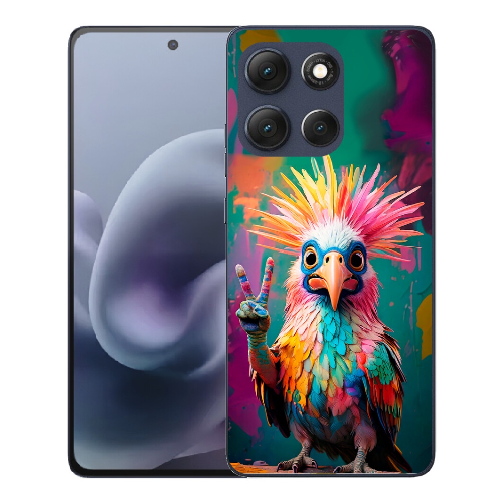 Gelový kryt mmCase na Motorola Moto G86 5G - barevný rebel