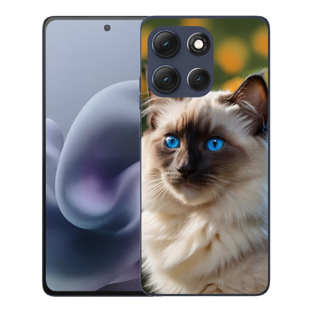 Gelový kryt mmCase na Motorola Moto G86 5G - bílý ragdoll