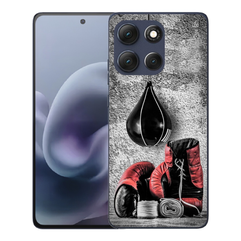 Gelový kryt mmCase na Motorola Moto G86 5G - boxovací pytel a rukavice