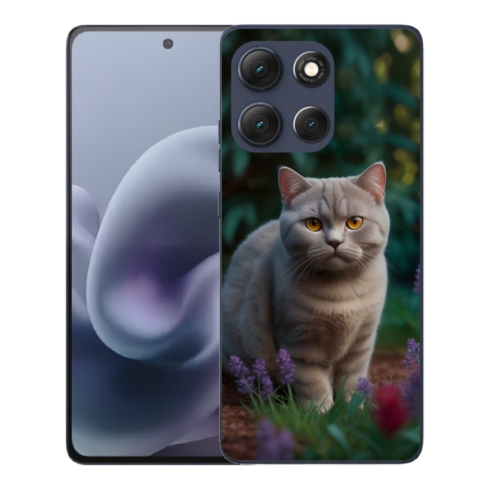 Gelový kryt mmCase na Motorola Moto G86 5G - britská kočka