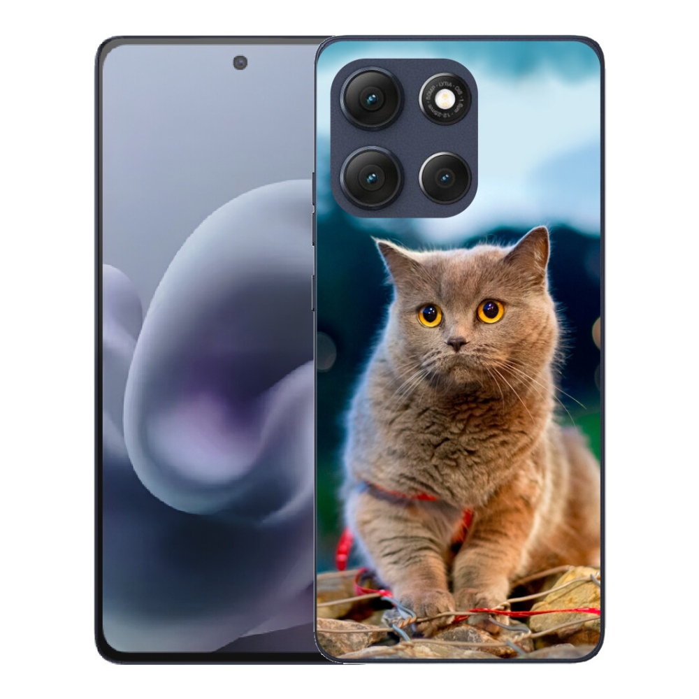 Gelový kryt mmCase na Motorola Moto G86 5G - britská modrá 2