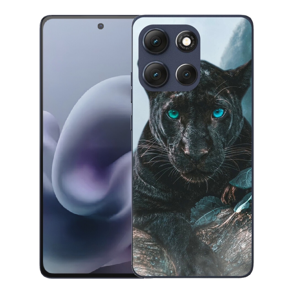 Gelový kryt mmCase na Motorola Moto G86 5G - černý panter