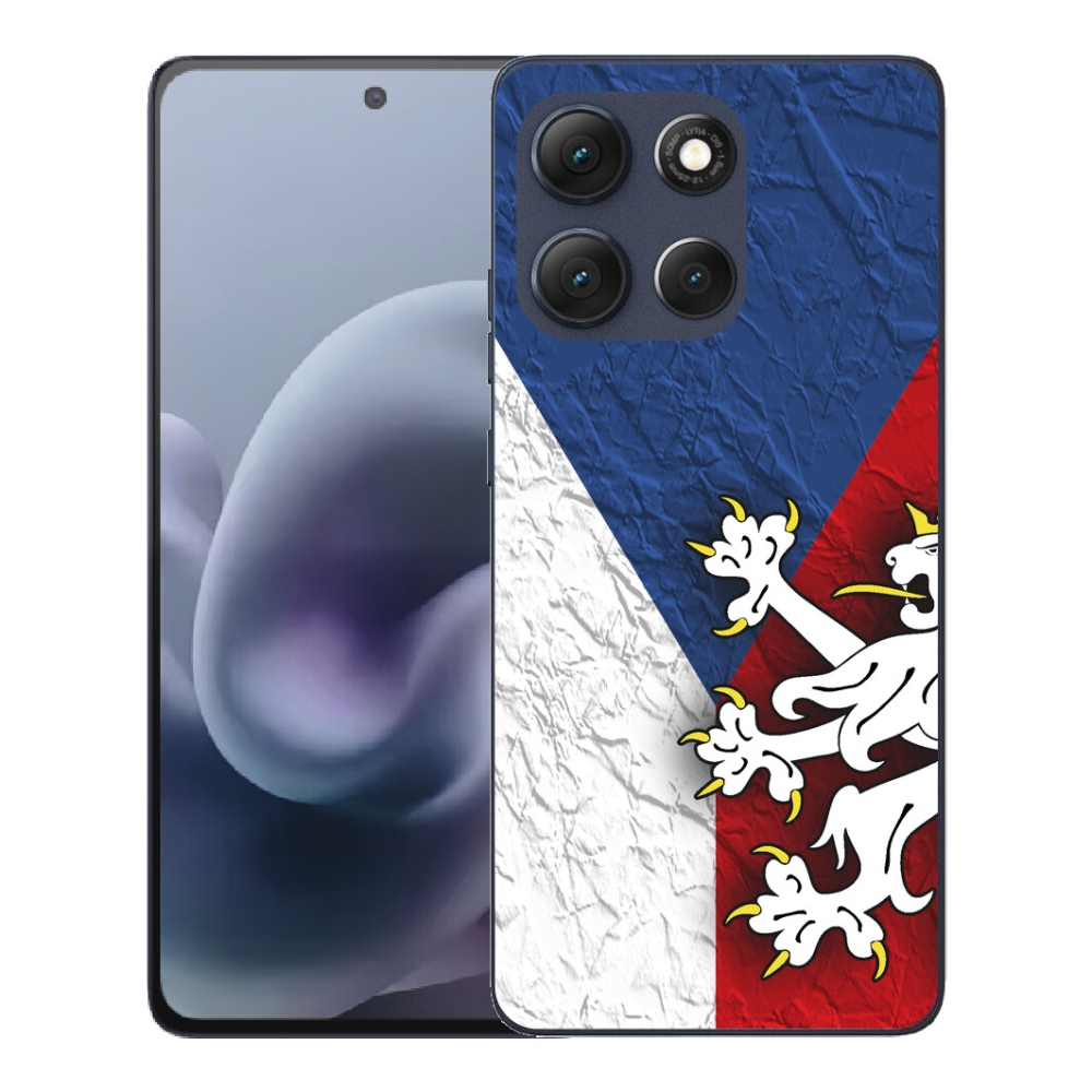 Gelový kryt mmCase na Motorola Moto G86 5G - česká vlajka 1