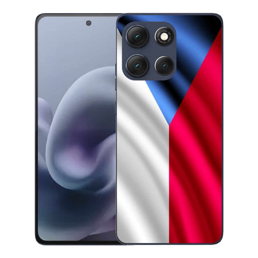Gelový kryt mmCase na Motorola Moto G86 5G - česká vlajka