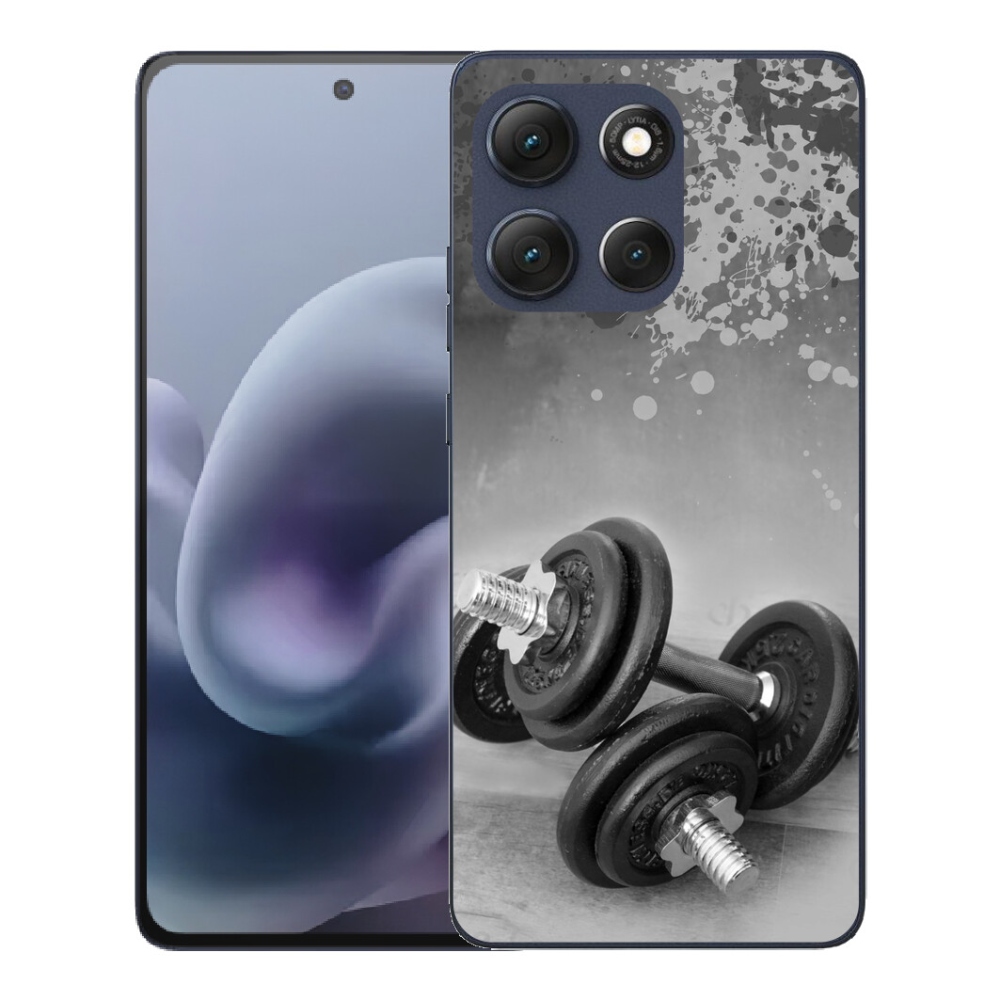 Gelový kryt mmCase na Motorola Moto G86 5G - činky 1