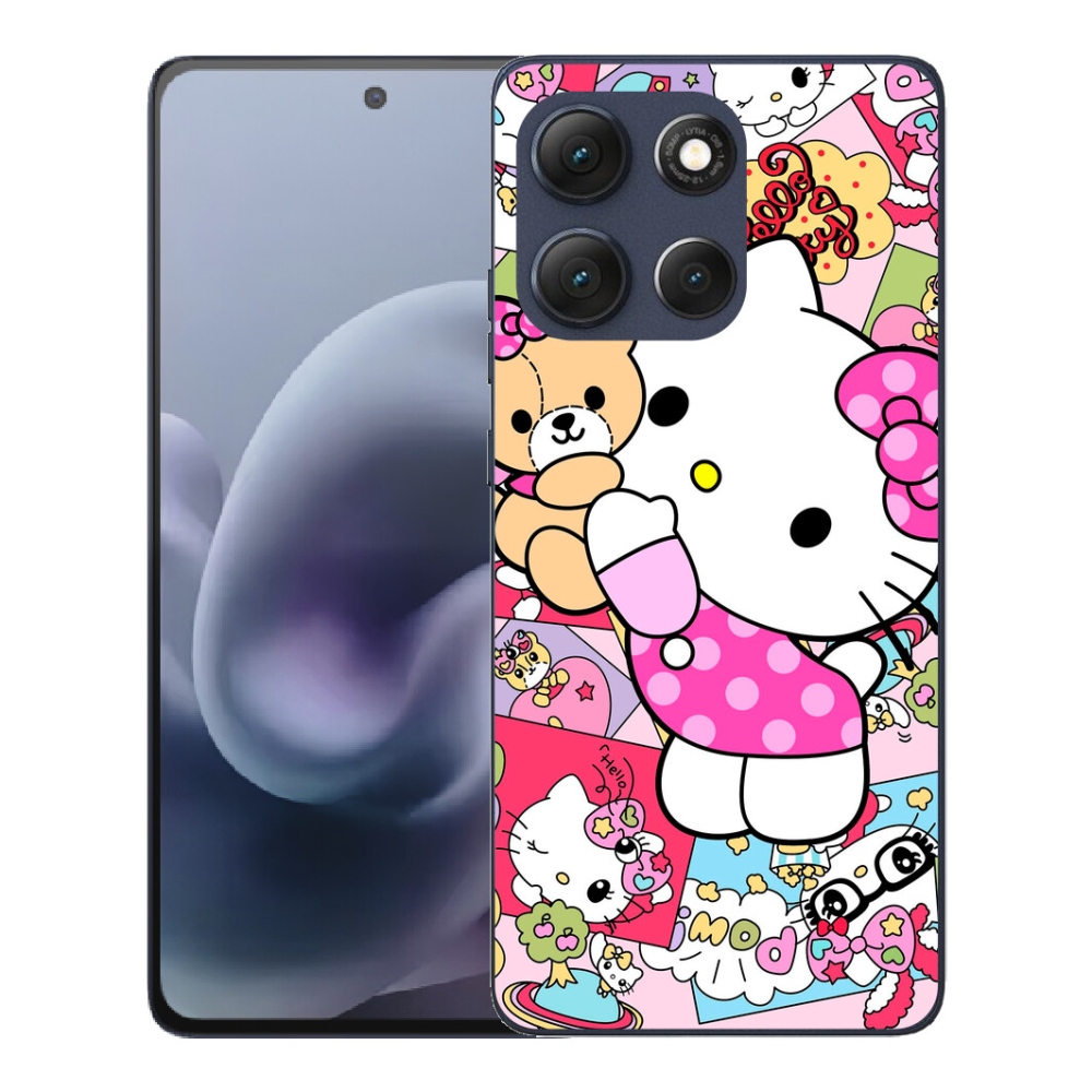 Gelový kryt mmCase na Motorola Moto G86 5G - cute kitty
