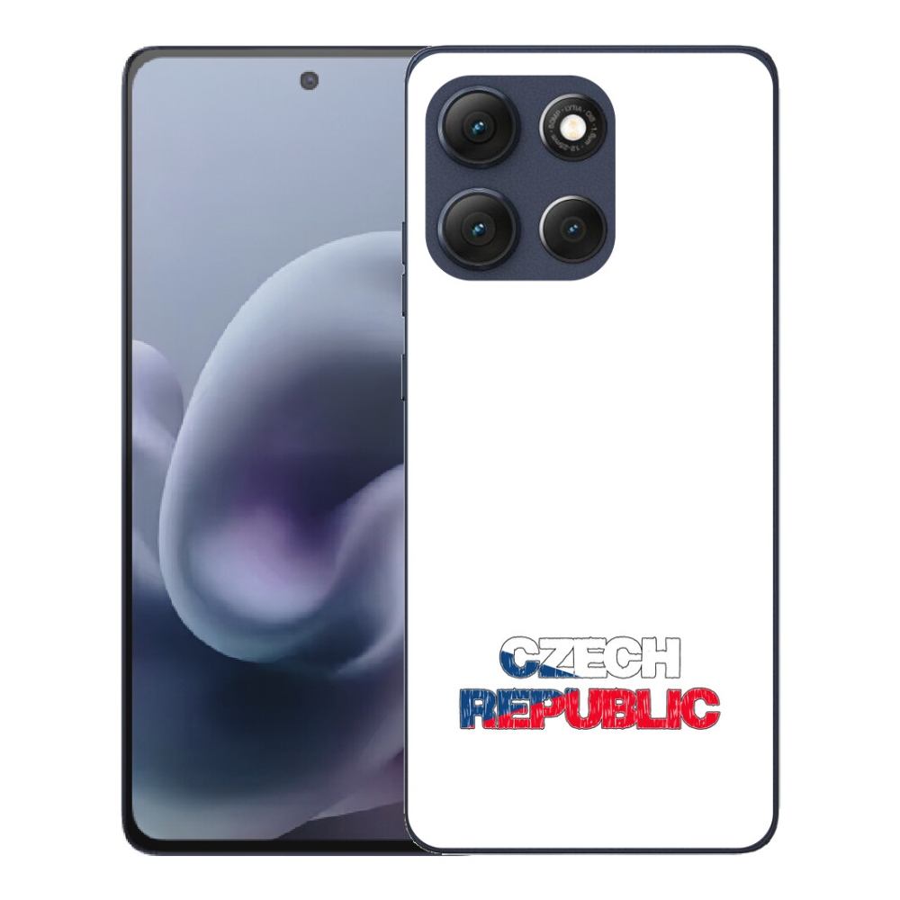 Gelový kryt mmCase na Motorola Moto G86 5G - Czech Republic bílé pozadí