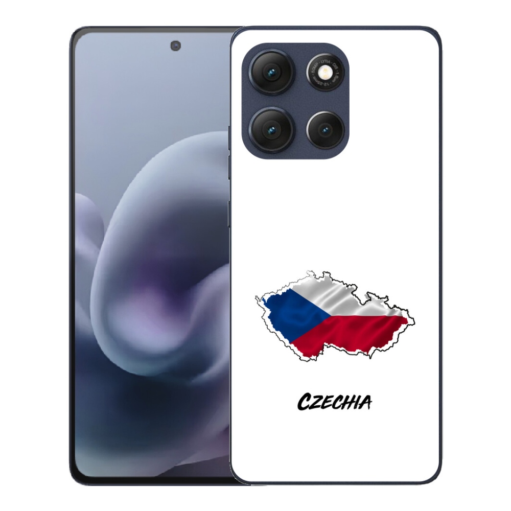 Gelový kryt mmCase na Motorola Moto G86 5G - Czechia bílé pozadí