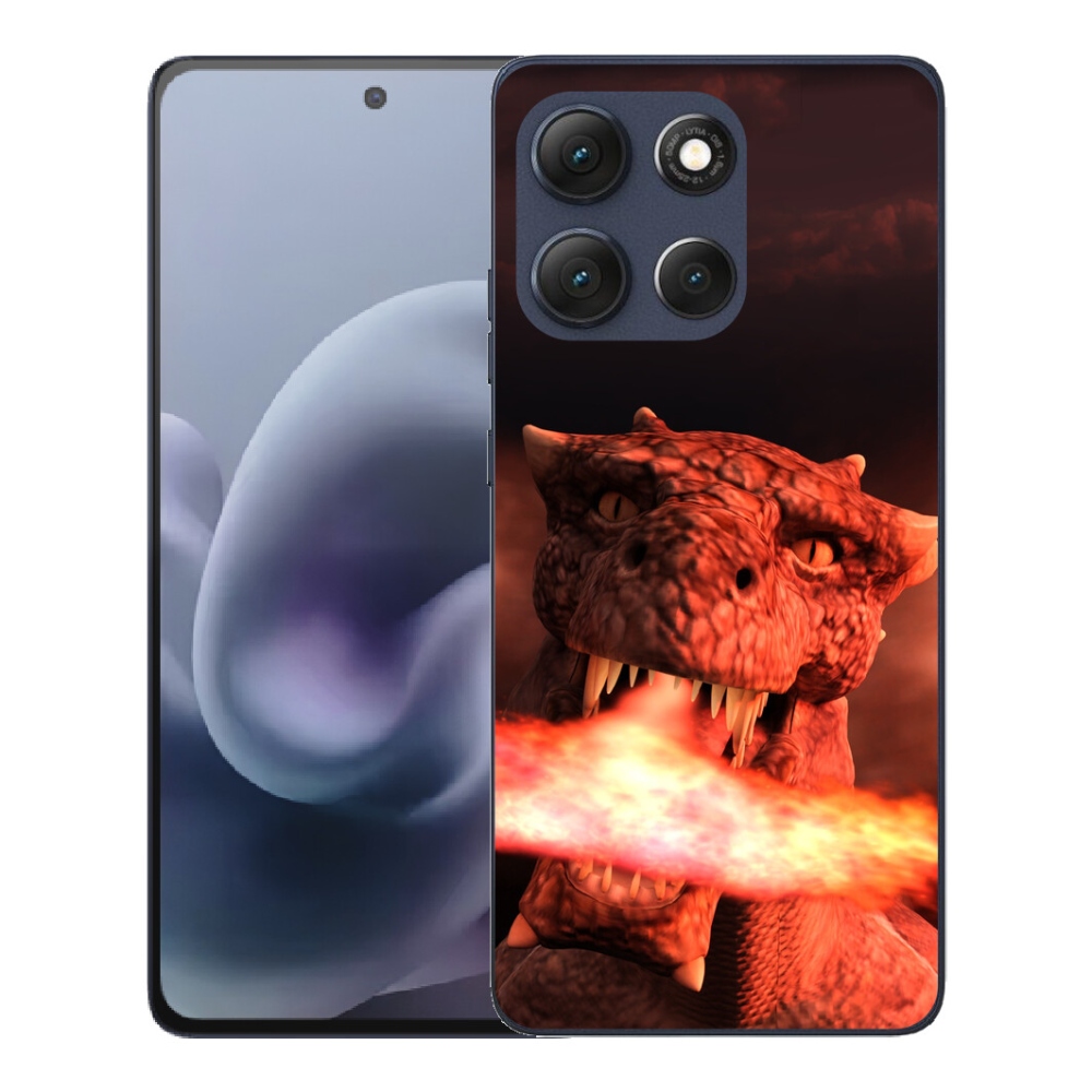 Gelový kryt mmCase na Motorola Moto G86 5G - drak