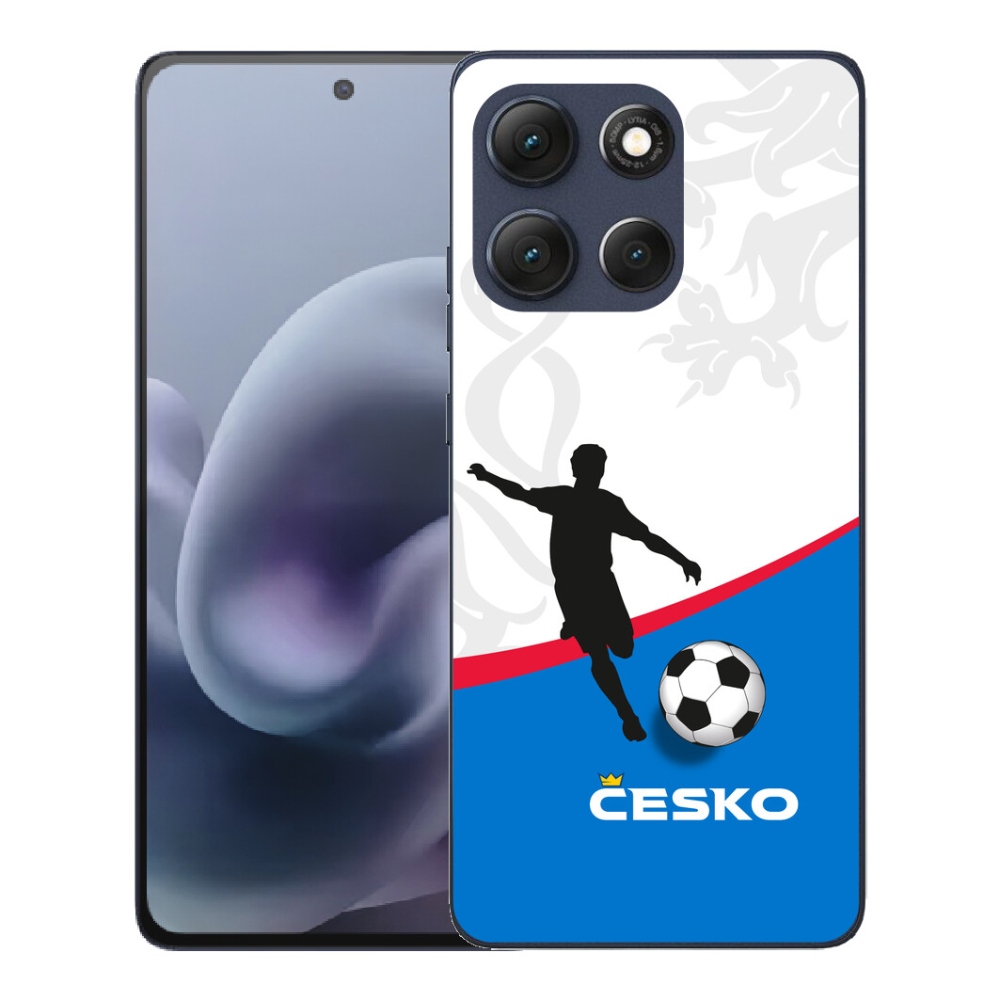Gelový kryt mmCase na Motorola Moto G86 5G - fotbal Česko 1