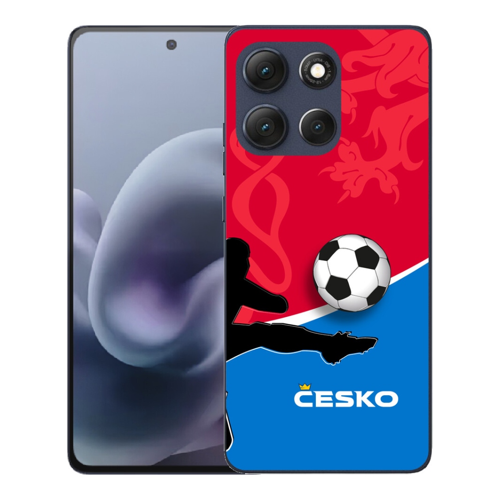 Gelový kryt mmCase na Motorola Moto G86 5G - fotbal Česko 2