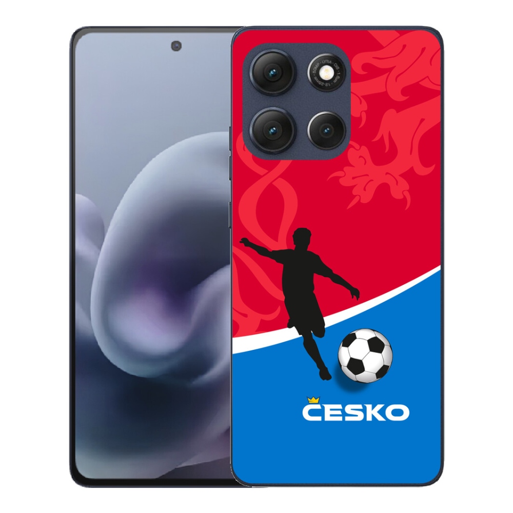 Gelový kryt mmCase na Motorola Moto G86 5G - fotbal Česko
