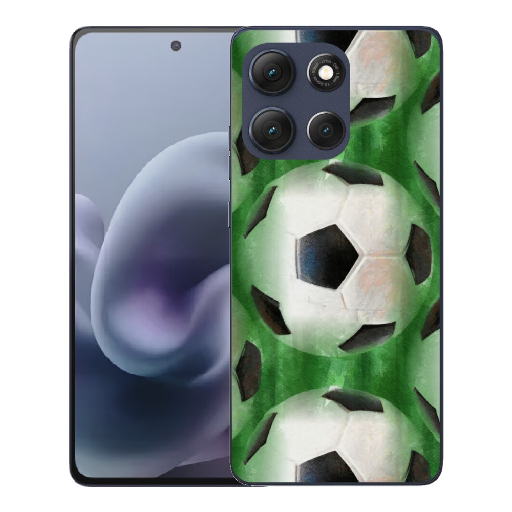 Gelový kryt mmCase na Motorola Moto G86 5G - fotbalový míč