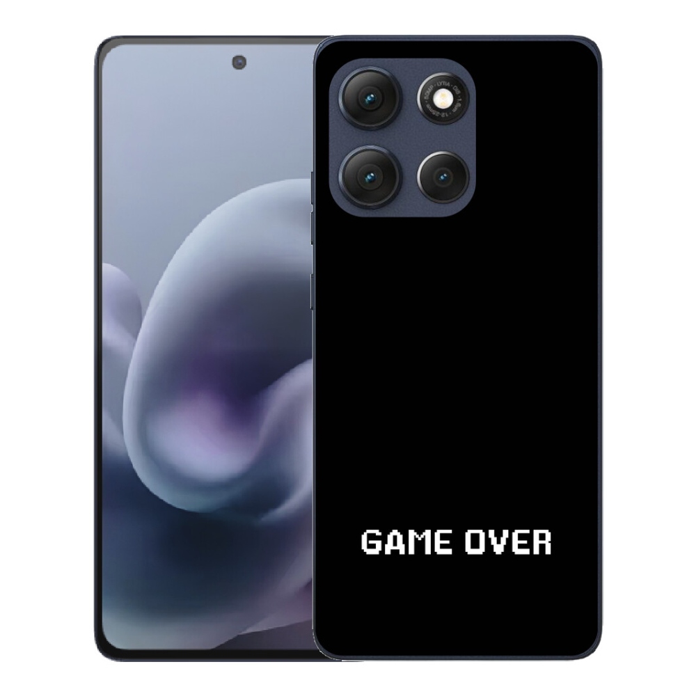 Gelový kryt mmCase na Motorola Moto G86 5G - game over černé pozadí