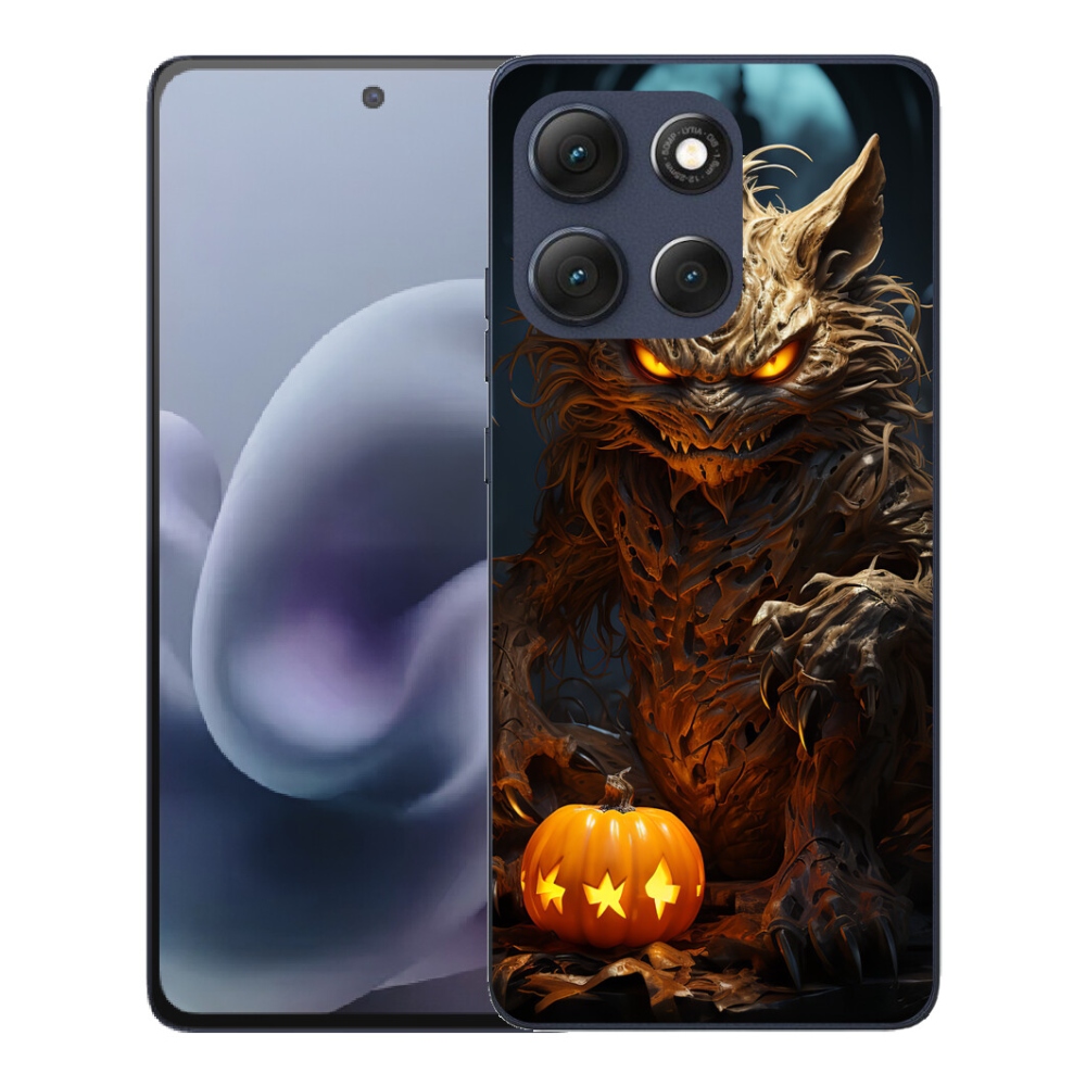 Gelový kryt mmCase na Motorola Moto G86 5G - halloweenská příšera