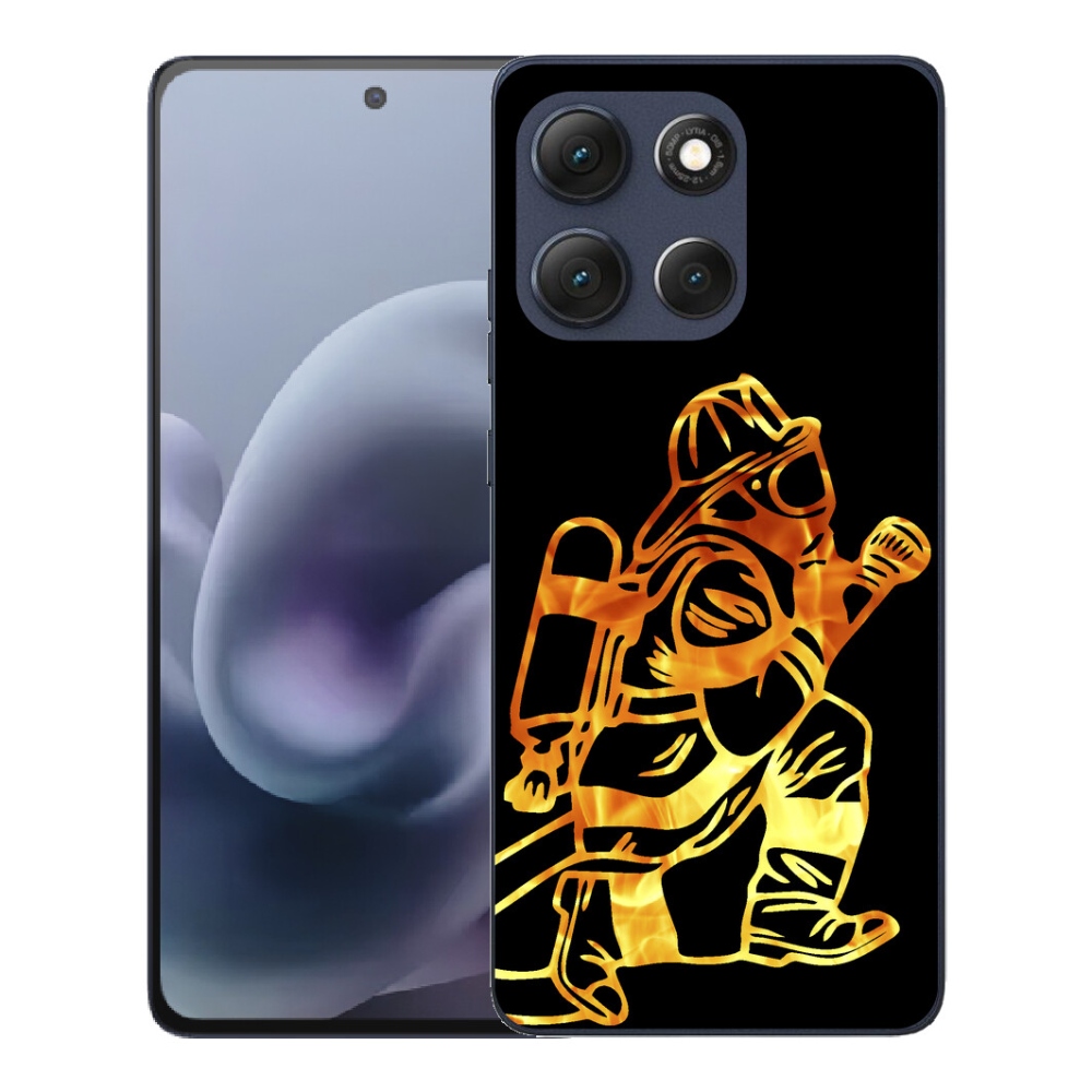 Gelový kryt mmCase na Motorola Moto G86 5G - hasič 1