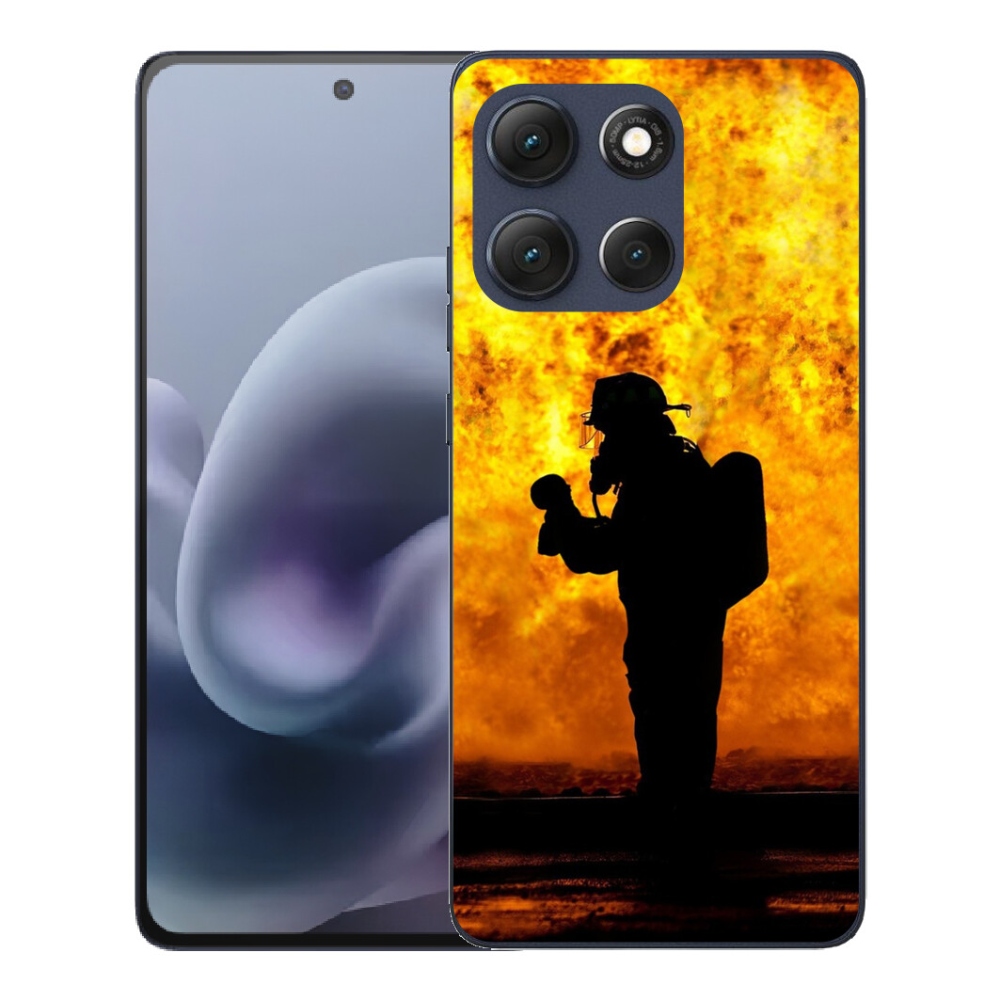 Gelový kryt mmCase na Motorola Moto G86 5G - hasič
