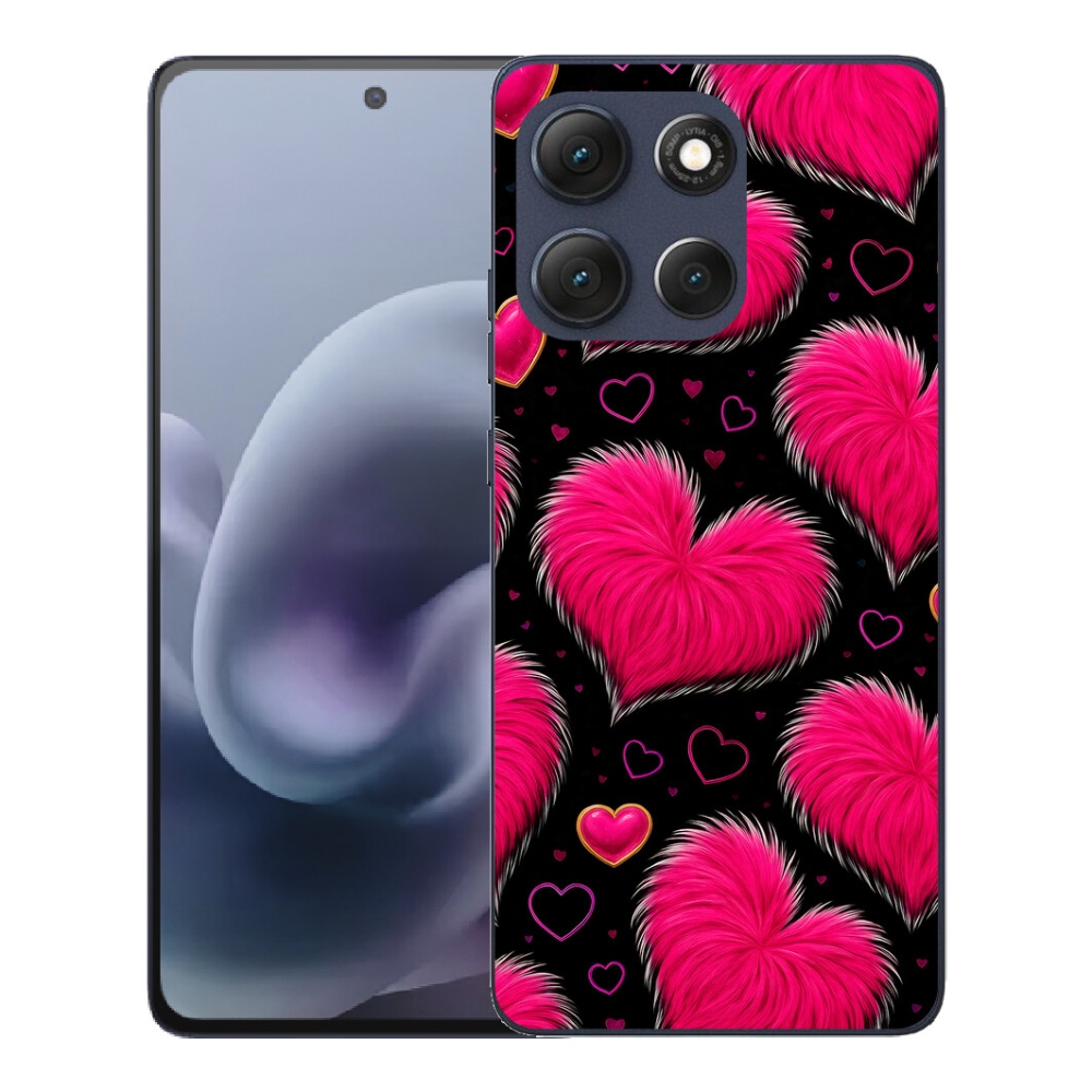Gelový kryt mmCase na Motorola Moto G86 5G - hebká srdce