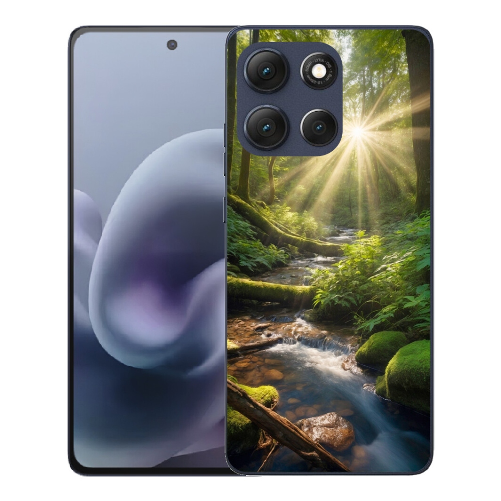Gelový kryt mmCase na Motorola Moto G86 5G - hlubina lesa