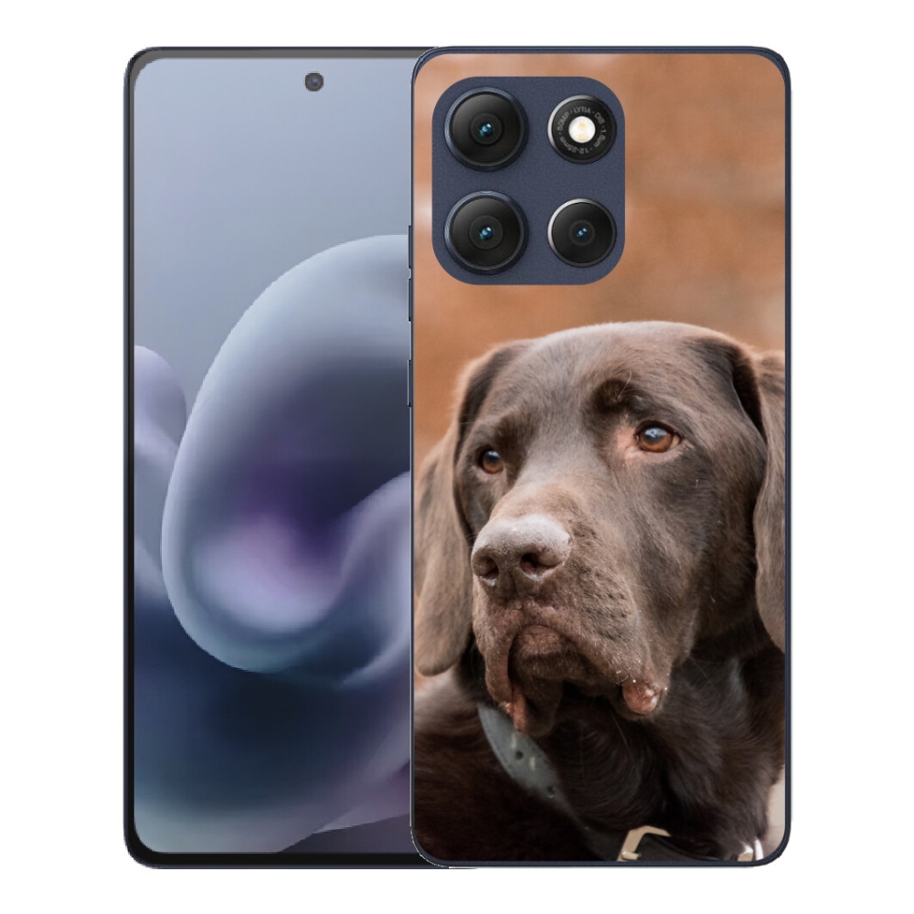 Gelový kryt mmCase na Motorola Moto G86 5G - hnědý labrador