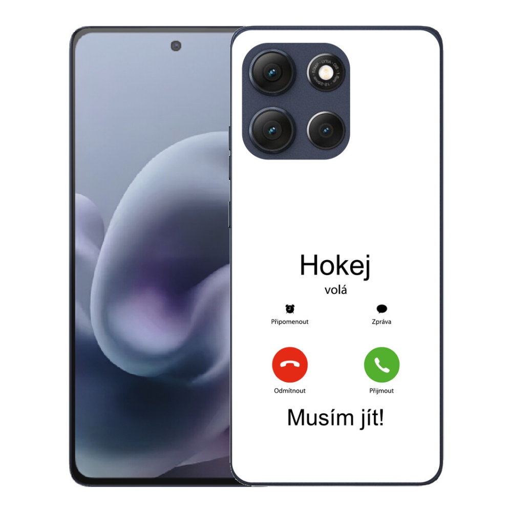 Gelový kryt mmCase na Motorola Moto G86 5G - hokej volá bílé pozadí