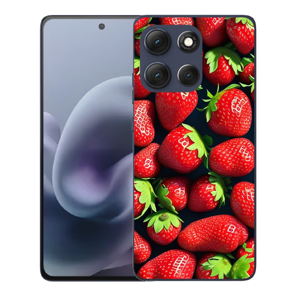 Gelový kryt mmCase na Motorola Moto G86 5G - jahody
