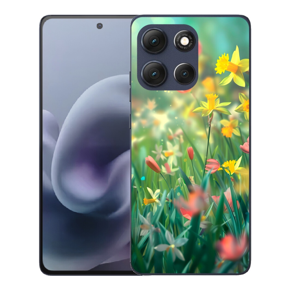 Gelový kryt mmCase na Motorola Moto G86 5G - jarní květy