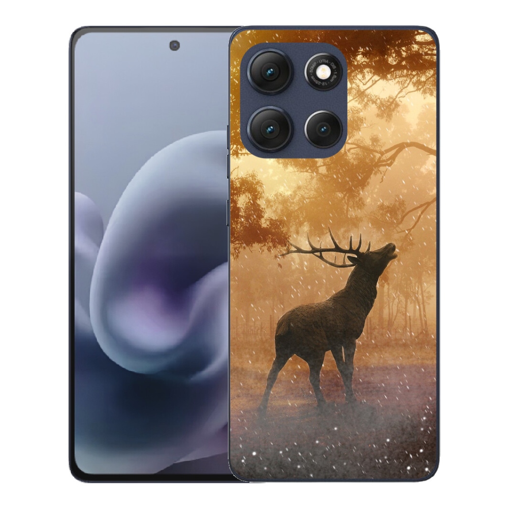 Gelový kryt mmCase na Motorola Moto G86 5G - jelen v říji
