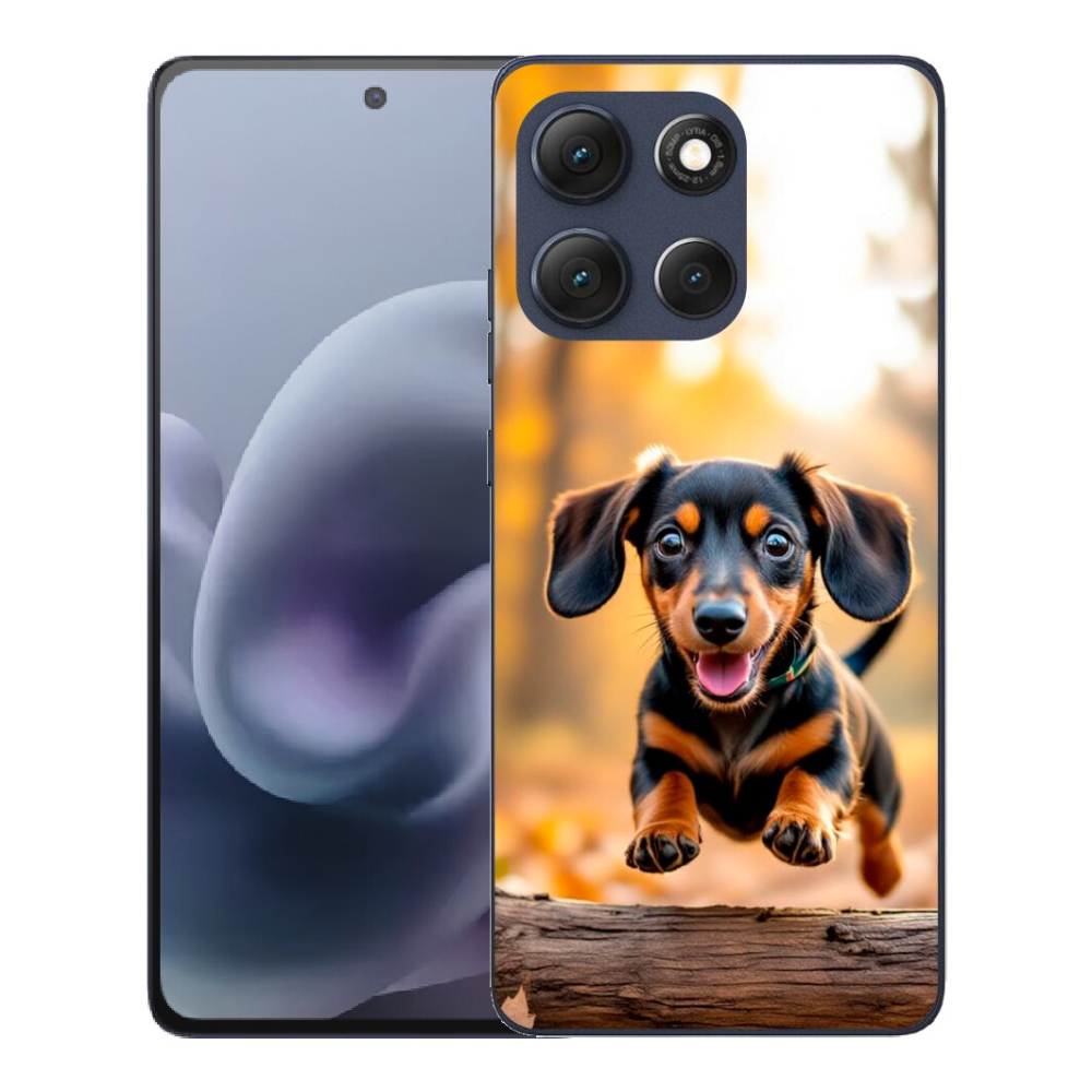 Gelový kryt mmCase na Motorola Moto G86 5G - jezevčík 2