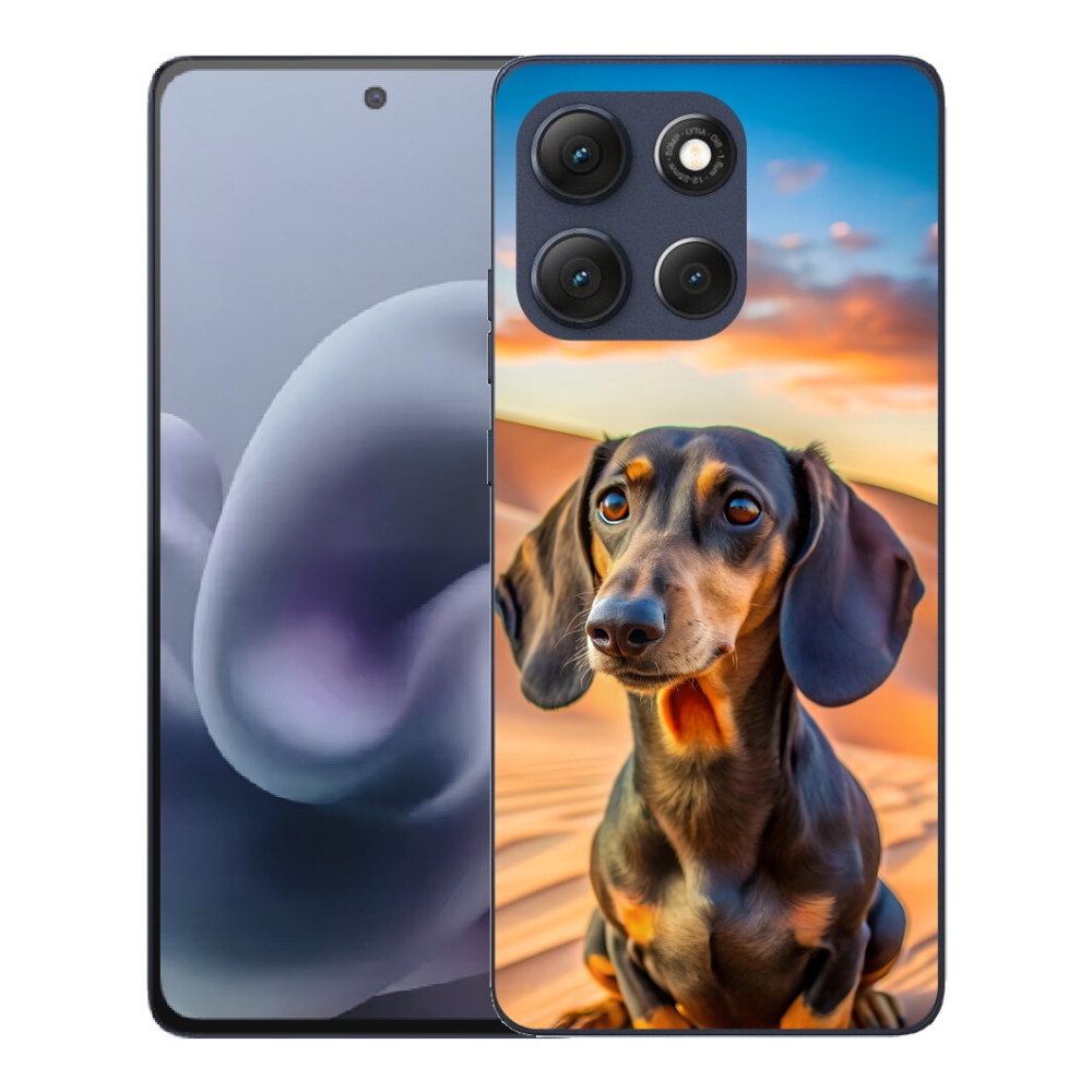 Gelový kryt mmCase na Motorola Moto G86 5G - jezevčík 3 